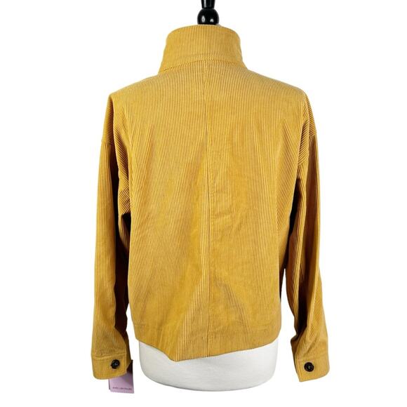 NEW Avec Les Filles Button Front Corduroy Shirt Jacket Shacket Size Large - Picture 2 of 10